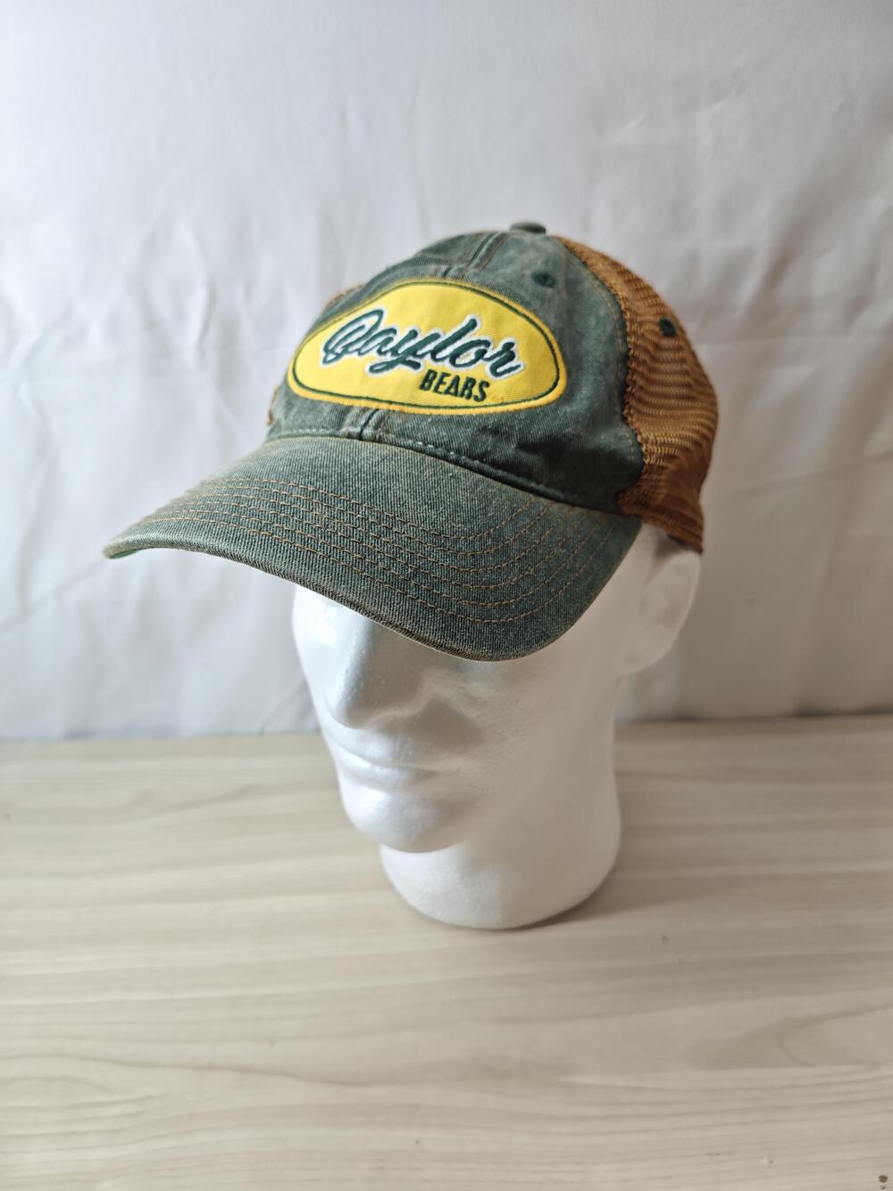 Baylor Bears Hat Cap Snap Back Green Yellow NCAA Football Trucker Mens Legacy